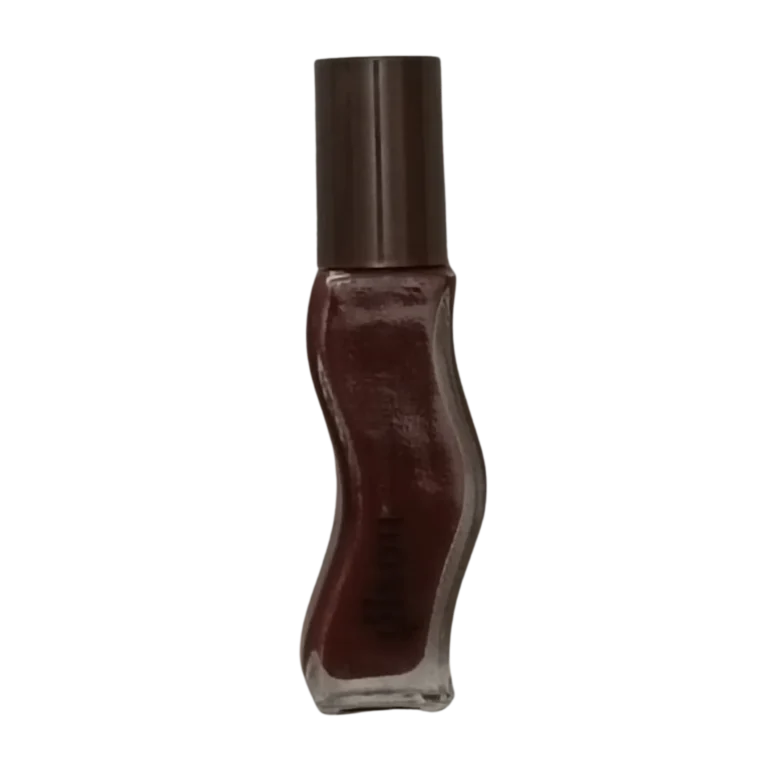 روغن لب عنابی گیسو با بطری شیشه‌ای مواج و براش اپلیکاتور روغنی در توت بیوت