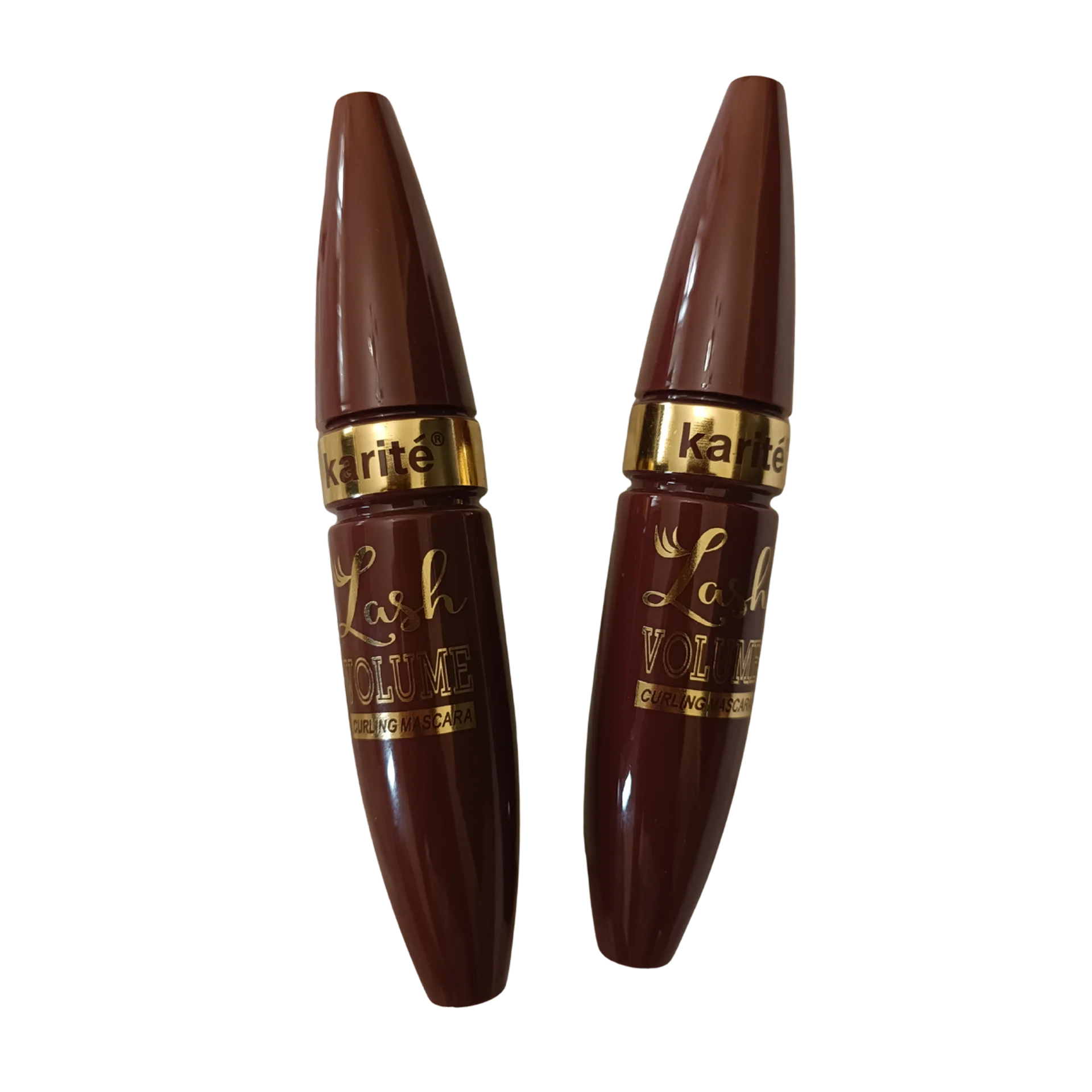 ریمل قهوه ای کاریته Karite مدل Lash Volume با فرچه مویی باز شده در فروشگاه توت بیوت